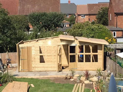 20x10 Tanalised Summerhouse/Shed Combination Building
