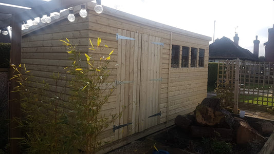 15x8 Tanalised Pent Shed