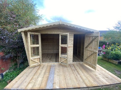 12x8 Tanalised Summerhouse/Shed Combination Building