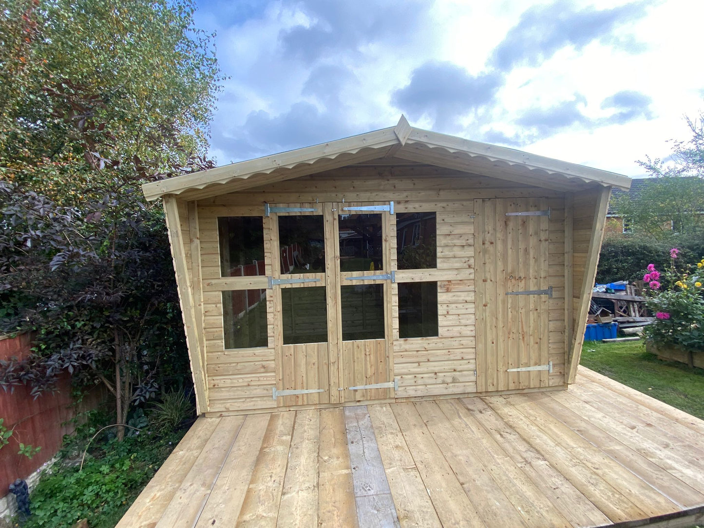 12x8 Tanalised Summerhouse/Shed Combination Building